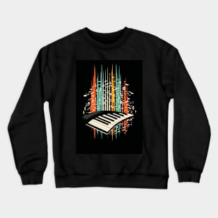 Synthesizer Keyboard Colors Crewneck Sweatshirt